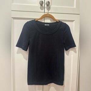 Wolford Black Crew Neck Short Sleeve Top